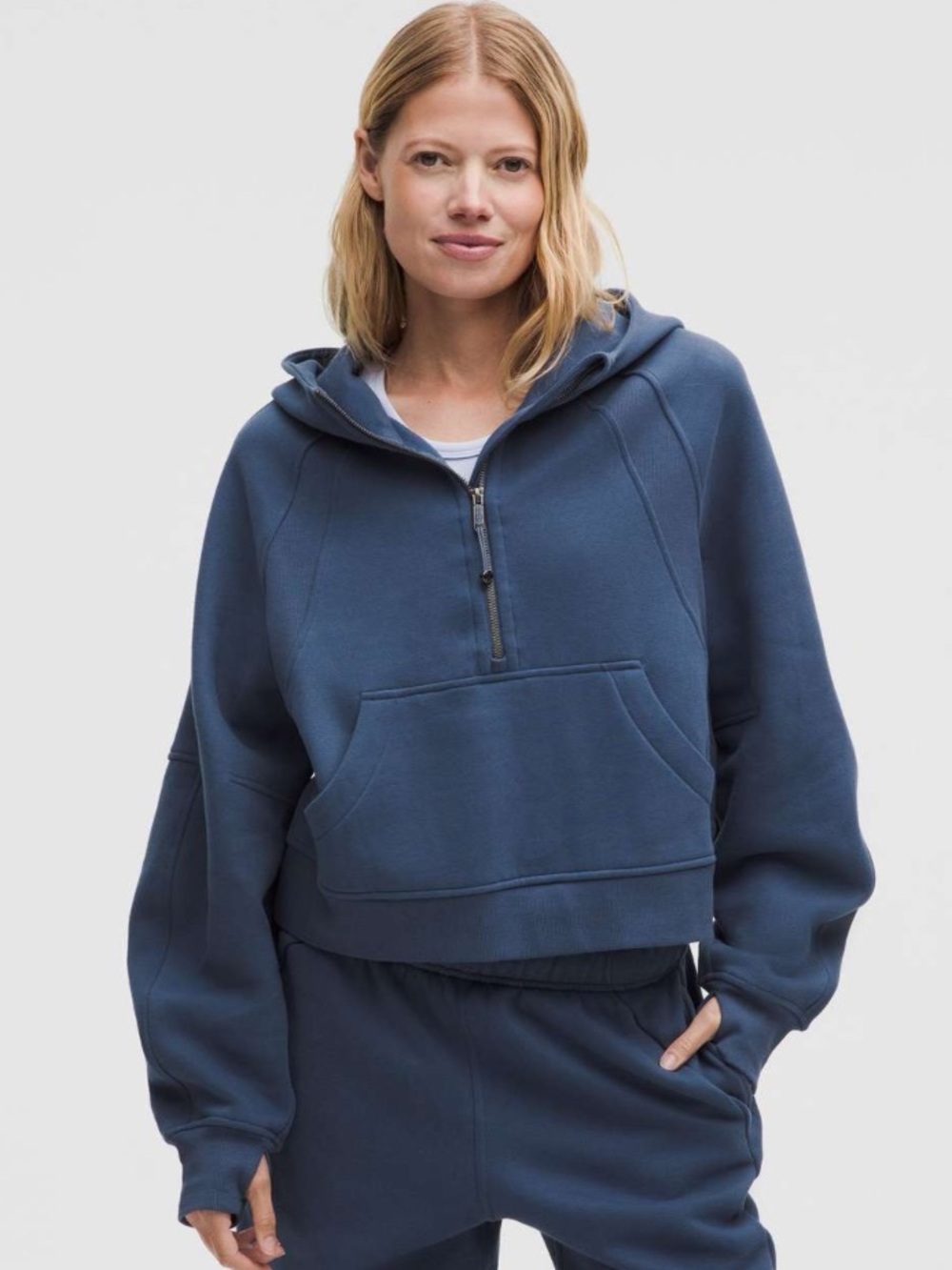Scuba Oversized Half-Zip Hoodie